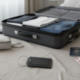 LUGGAGE TAG - Durable RCS PU Luggage Tag with Secure Wire Cable Loop - Image 3