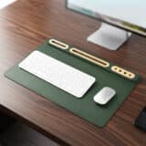 SOFTIDESK ORGANIZER - Eco-Friendly Desk Mat with Bamboo Holders for Ultimate Organization - Image 3
