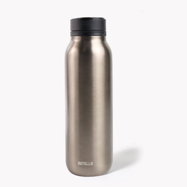 B_900ml_GUNBLACK1 BOTELLA PRO - 900ml Multi-Functional Drink Bottle with Magnetic Phone Loop - Image 24