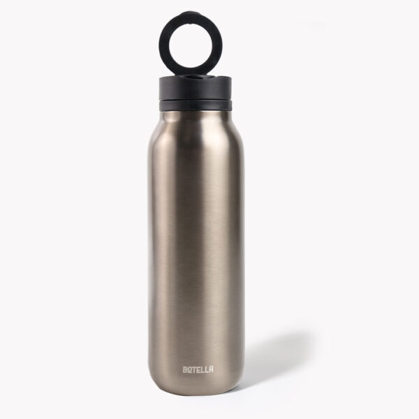 B_900ml_GUNBLACK2 BOTELLA PRO - 900ml Multi-Functional Drink Bottle with Magnetic Phone Loop - Image 25