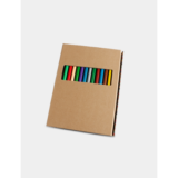 COLOURING BOOK - Tri-Fold Kraft Coloring Kit with 24 Pencils - Image 2