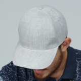 ROMA Grey - High-Quality 6-Panel Cap with Adjustable Velcro Closure - Image 2
