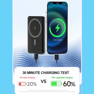 PORTIBANK: 5000mAh Ultra Slim MagSafe Power Bank - Fast Wireless Charging with Smart Protection - Image 2