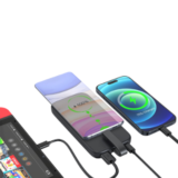 CABLE POWER Black:  10,000mAh Fast Charging PD Power Bank with Light-Up Logo & Cable - Image 2