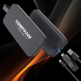 CABLE POWER Black:  10,000mAh Fast Charging PD Power Bank with Light-Up Logo & Cable - Image 5