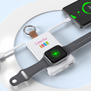 RING POWER: 5000mAh Power Bank with Built-In Cables & Wireless Charging for Apple and Samsung Watches - Image 2