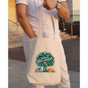 CANVAS TOTE - Durable Natural Fabric Tote Bag with Inside Pocket - Image 2
