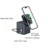 8n1 HUB MagCHARGER - All-in-One USB-C Hub with 15W MagSafe Wireless Charging - Image 6