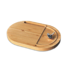 ANTI-STRESS WIRELESS - Bamboo Wireless Desktop Spinner with 15W Charging Capability