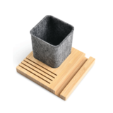 BAMFELT BOX - Eco-Friendly Pen Holder with Card Slots & Phone Stand