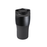 BAYAMO THERMO MUG Black - Premium 230ml Double Wall Thermal Mug with Customizable Grip - Image 4