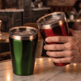 CALYPSO TUMBLER Geometric PRO Mug - Eco-Friendly Double Wall Geometric Mug for Hot and Cold Drinks - Image 2