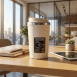 COFI MUG - 350ml Eco-Friendly Double Wall Suction Mug - Image 2