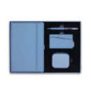 CORPORATE SET - Executive 3D PU Notebook, 5000mAh Power Bank, RFID Card Holder & Metal Pen - Image 2
