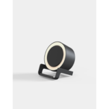 NIGHT LIGHT SPEAKER - Black Bluetooth Speaker with Wireless Charging and LED Display - Image 4