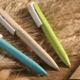 WHEATY PEN - Eco-Friendly Push Pen Made from Wheat Material with Blue Ink - Image 2