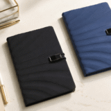 SOPHI NOTE - A5 Notebook with Wavy Design and Elastic Closure - Image 2