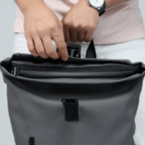 ROLLTOP BAG - Trendy Waterproof Backpack with Padded Laptop Pocket - Image 3