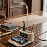 LAMP CLOCK - Foldable Wireless Lamp with 15W Charger - Image 2