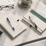 MILKY NOTE - A5 Hard Cover Spiral Notebook with Milk Paper and Ruler - Image 2