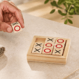 TIC TAC TOE - Classic Wooden Game with Pine Frame and Plywood Base - Image 2