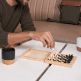 MINICHESS GAME - Compact Wooden Chess Set with PP Pieces - Image 2