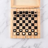 MINICHESS GAME - Compact Wooden Chess Set with PP Pieces - Image 3