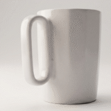 CALYPSO CUP - 330ml Geometric Design Fine Bone China Mug with Matte Finish - Image 3