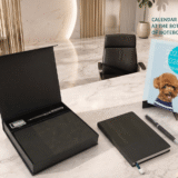 AGENDA SET - Elegant Notebook, Metal Pen, and Bookmark Gift Set - Image 2