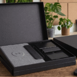 EXECUTIVE SET - Eco-Friendly Wireless Notebook, Power Bank, RFID Card Holder & Stand - Image 3