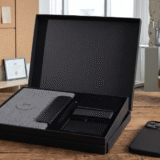 EXECUTIVE SET - Eco-Friendly Wireless Notebook, Power Bank, RFID Card Holder & Stand - Image 2