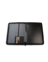 BUSINESS FOLDER - A4 Linen Folder with Pen Loop, Card Holder, and Accessory Pockets - Image 4