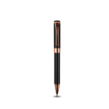 CHARM PEN - Elegant Black and Rose Gold Ballpoint Pen with Engraving Mirror Effect - Image 2