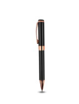 CHARM PEN - Elegant Black and Rose Gold Ballpoint Pen with Engraving Mirror Effect - Image 3