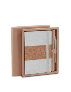 CORKNOTE SET - Sustainable A5 Notebook, Cork Ballpen