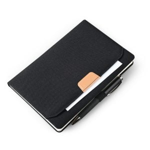 RPET NOTE - Eco-Friendly A5 Notebook with 96 Sheets, Pocket, and Pen Holder