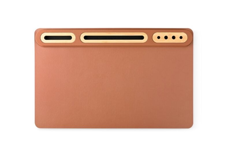 SOFTIDESK ORGANIZER - Eco-Friendly Desk Mat with Bamboo Holders for Ultimate Organization - Image 5