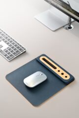 SOFTI MOUSEPAD - Eco-Friendly Foldable Mousepad with Bamboo Organizer for Phones and Pens - Image 5