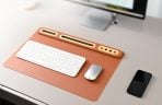SOFTIDESK ORGANIZER - Eco-Friendly Desk Mat with Bamboo Holders for Ultimate Organization - Image 2