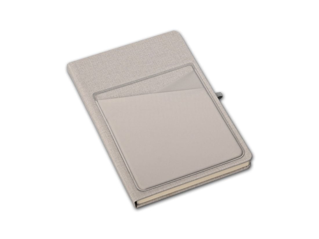 SIMPLE NOTE - A5 Linen Notebook with Lycra Pockets and Pen Holder