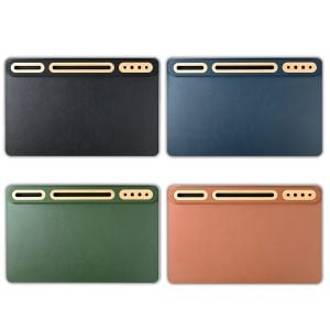 SOFTIDESK ORGANIZER - Eco-Friendly Desk Mat with Bamboo Holders for Ultimate Organization