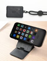 SMART ID Dark Grey - Versatile ID Holder with Built-in Tracker and Phone Stand - Image 2