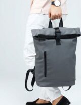 ROLLTOP BAG - Trendy Waterproof Backpack with Padded Laptop Pocket - Image 2