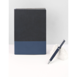 AGENDA - Classy Soft PU Notebook with 120 Sheets in Unique Corrugated Design - Image 3