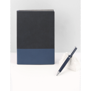 AGENDA - Classy Soft PU Notebook with 120 Sheets in Unique Corrugated Design - Image 3