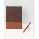 AGENDA - Classy Soft PU Notebook with 120 Sheets in Unique Corrugated Design - Image 5