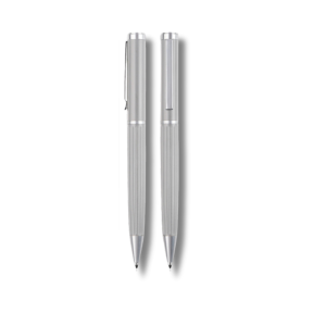 AGENDA PEN - Stylish Metal Pen with Corrugated Design for Effortless Writing - Image 2