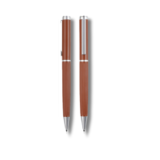 AGENDA PEN - Stylish Metal Pen with Corrugated Design for Effortless Writing - Image 3