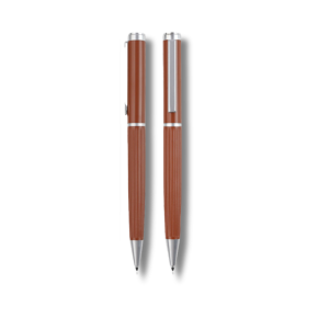 AGENDA PEN - Stylish Metal Pen with Corrugated Design for Effortless Writing - Image 3