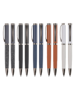DELUXE PEN - Classy Metal Pen with PU Cover for a Luxurious Writing Experience